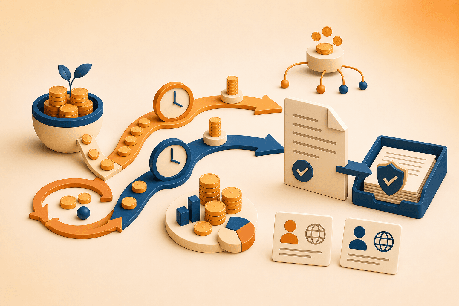 Educational illustration for TDS Rules (where applicable), showing holding periods, taxable events, investor classification, records, and compliant filing.